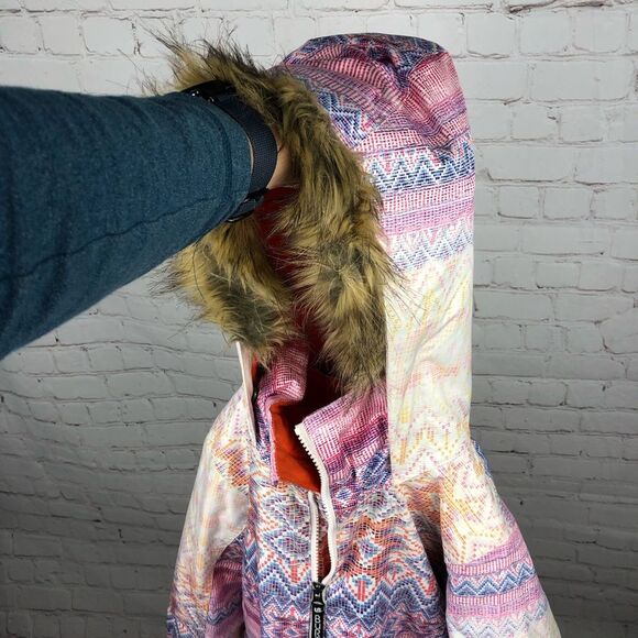 Burton Winter Coat Multicolor Zip Up Jacket Youth Sz Large (14/16) - Picture 16 of 16